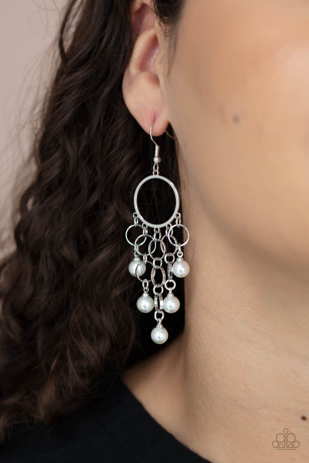 When Life Gives You Pearls - White Earring - Paparazzi - Dare2bdazzlin N Jewelry