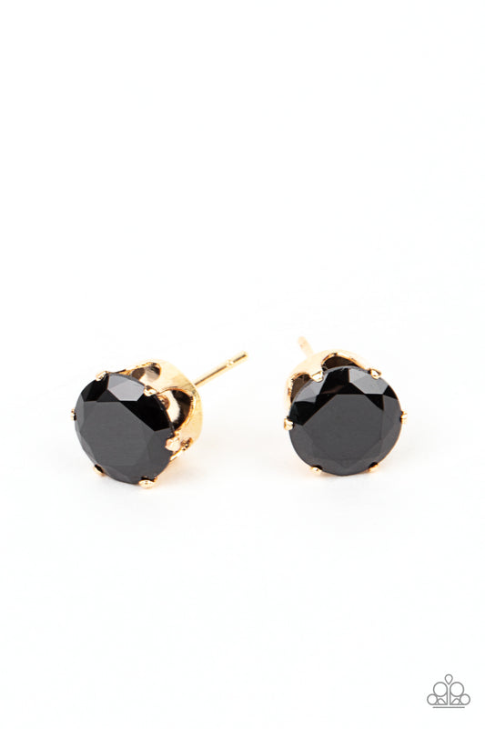 Modest Motivation - Gold Post Earring - Paparazzi - Dare2bdazzlin N Jewelry