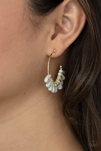 Poshly Primitive - White Earring - Paparazzi - Dare2bdazzlin N Jewelry