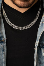 Load image into Gallery viewer, Urban Uppercut - Silver Necklace - Paparazzi - Dare2bdazzlin N Jewelry
