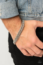 Load image into Gallery viewer, On The Up and UPPERCUT - Silver Bracelet - Paparazzi - Dare2bdazzlin N Jewelry
