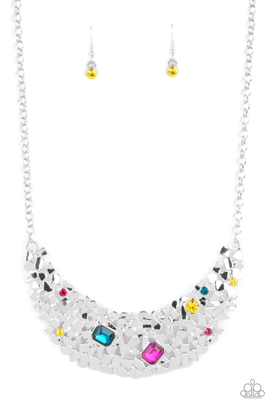 Fabulously Fragmented - Multi Necklace - Paparazzi - Dare2bdazzlin N Jewelry