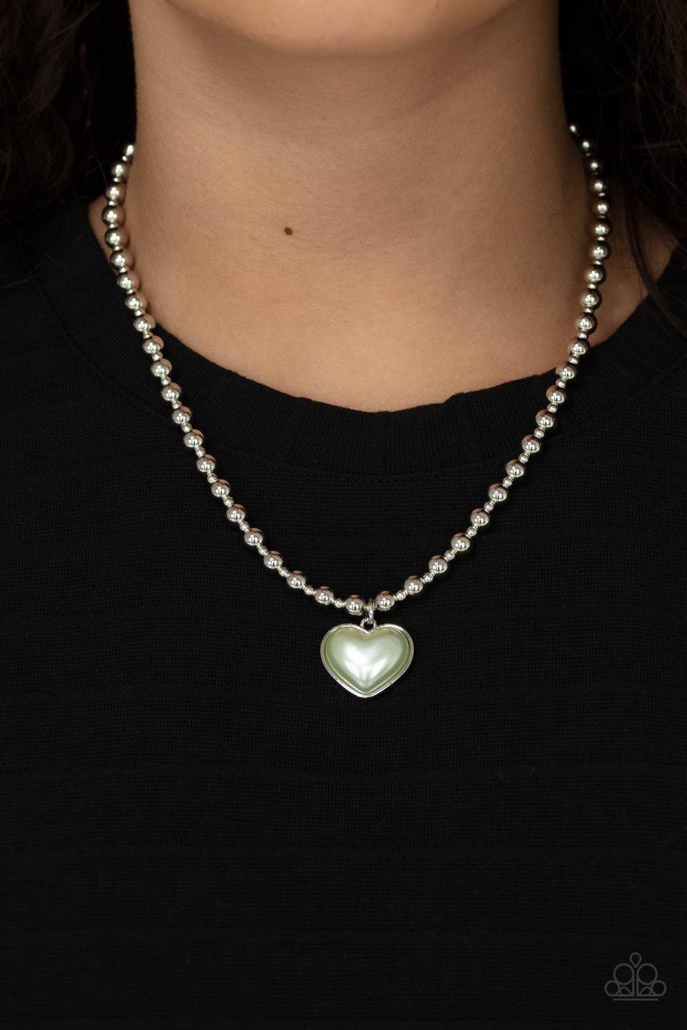 Heart Full of Fancy - Green Necklace - Paparazzi - Dare2bdazzlin N Jewelry