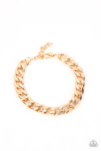 Knock, Knock, KNOCKOUT - Gold Bracelet - Paparazzi - Dare2bdazzlin N Jewelry