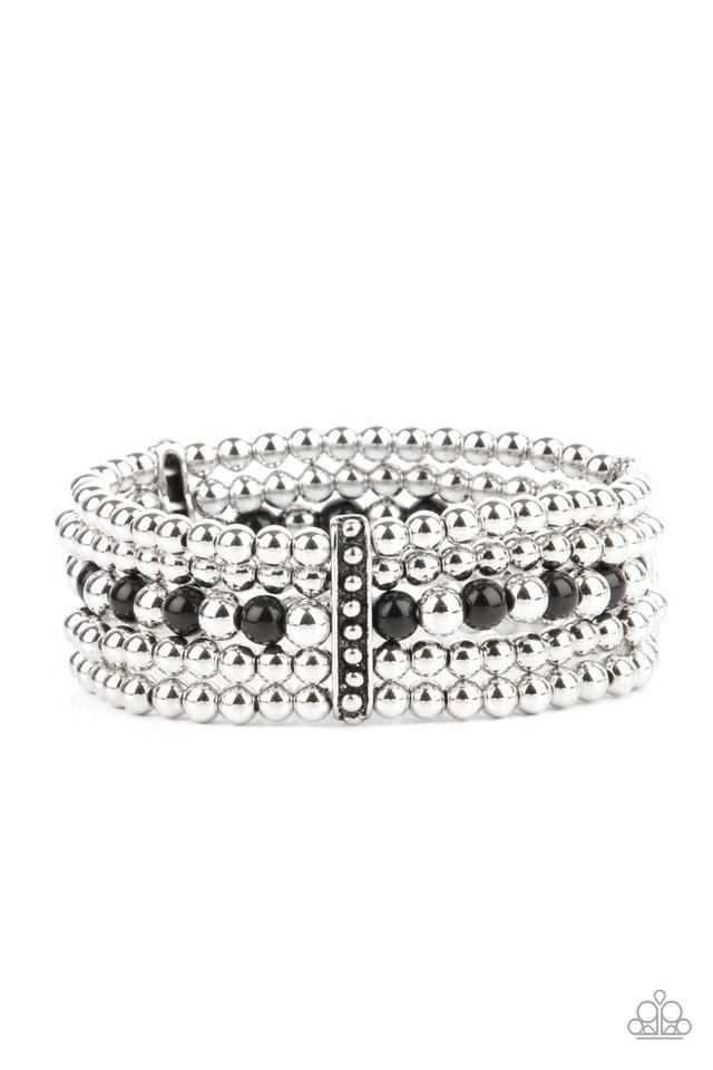 Gloss Over The Details Black Bracelet - Paparazzi - Dare2bdazzlin N Jewelry