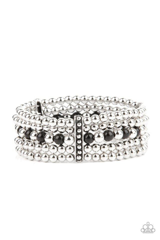Gloss Over The Details Black Bracelet - Paparazzi - Dare2bdazzlin N Jewelry