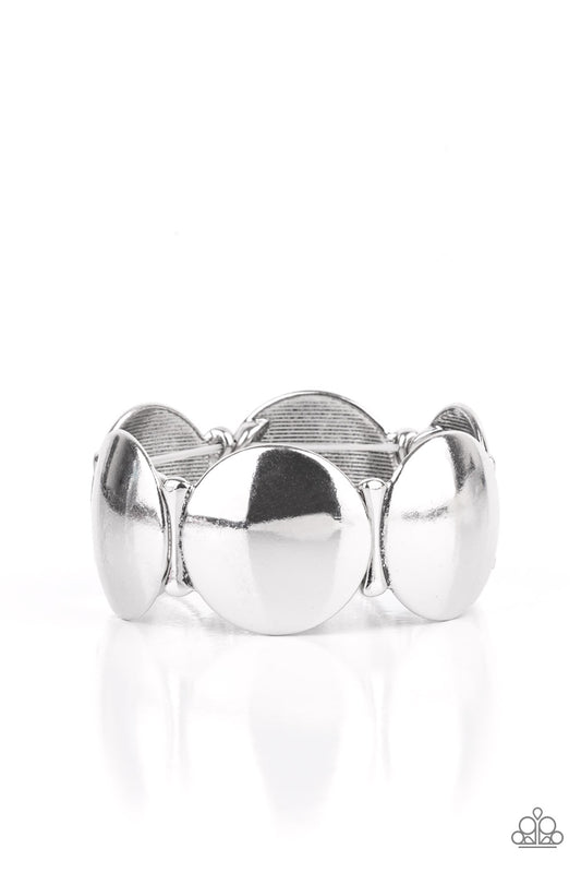Going, Going, GONG! - Silver Bracelet - Paparazzi - Dare2bdazzlin N Jewelry