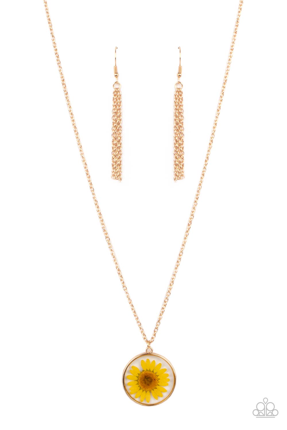 Prairie Promenade - Yellow Necklace - Paparazzi - Dare2bdazzlin N Jewelry