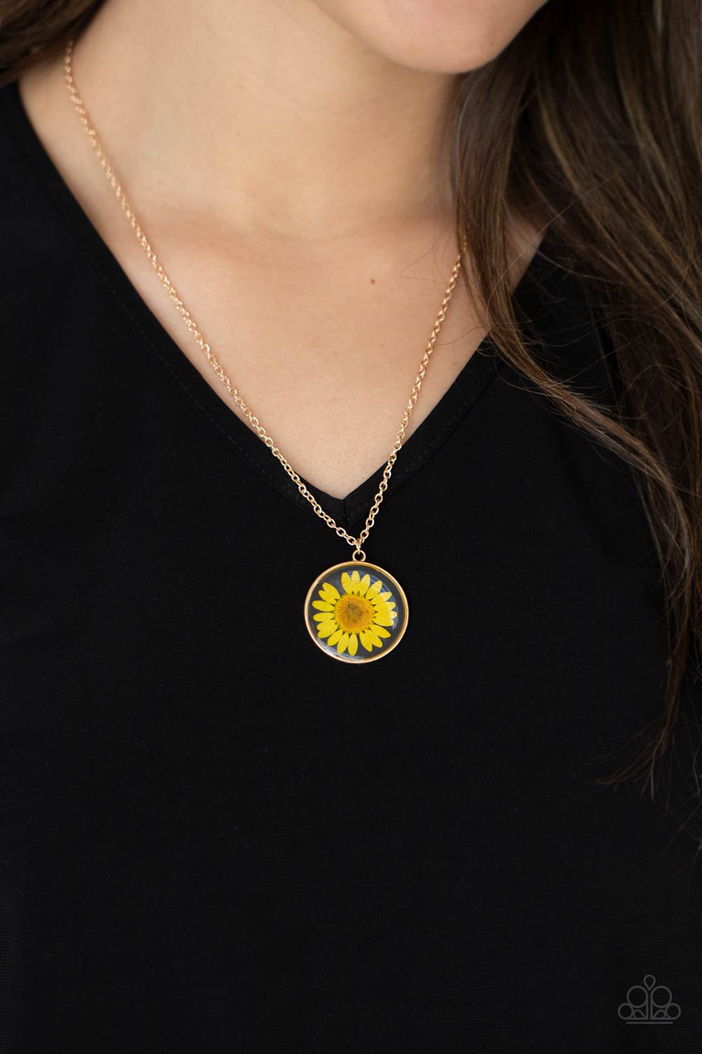 Prairie Promenade - Yellow Necklace - Paparazzi - Dare2bdazzlin N Jewelry