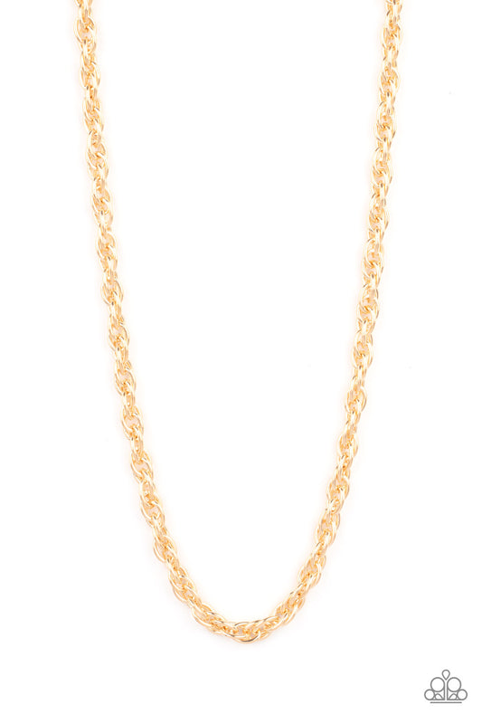 Extra Entrepreneur - Gold Necklace - Paparazzi - Dare2bdazzlin N Jewelry