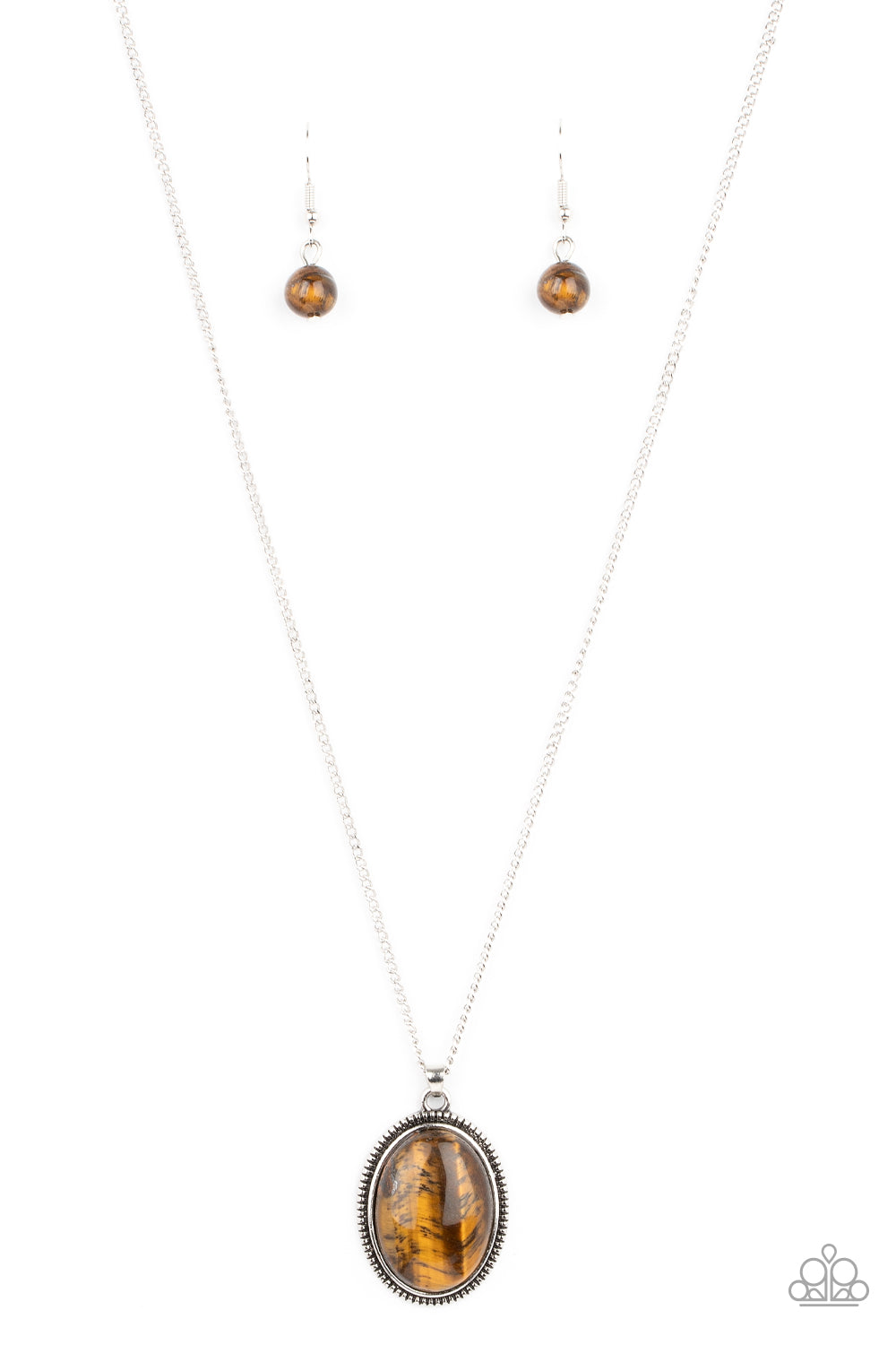 Tranquil Talisman - Brown Necklace - Paparazzi - Dare2bdazzlin N Jewelry