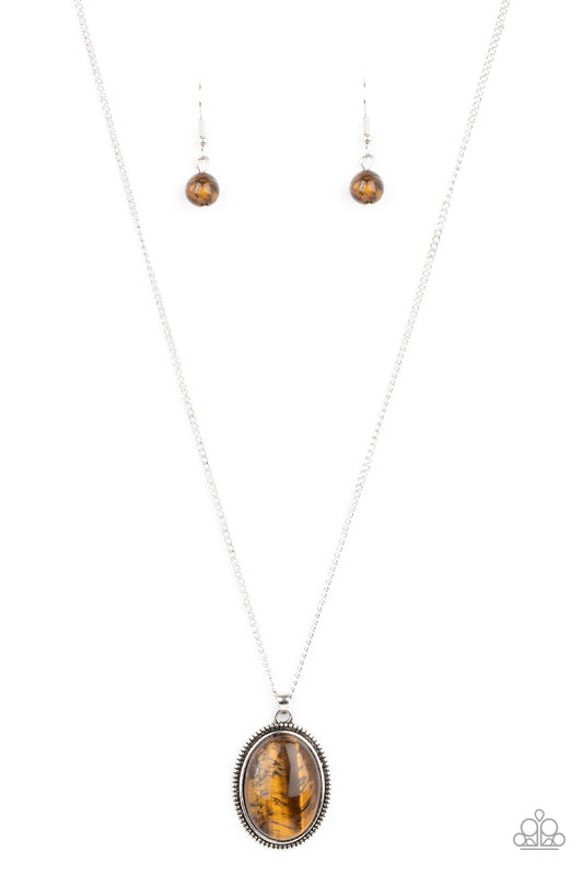 Tranquil Talisman - Brown Necklace - Paparazzi - Dare2bdazzlin N Jewelry