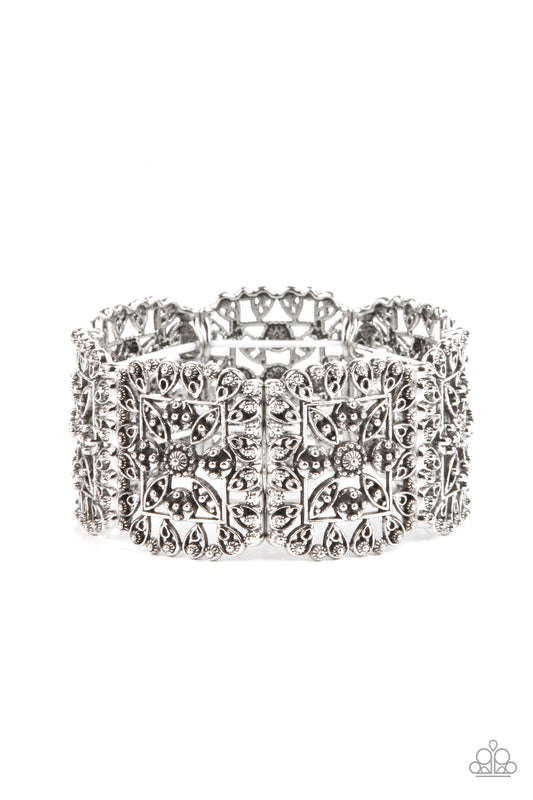 Enchanted Vineyards - Silver Bracelet - Paparazzi - Dare2bdazzlin N Jewelry