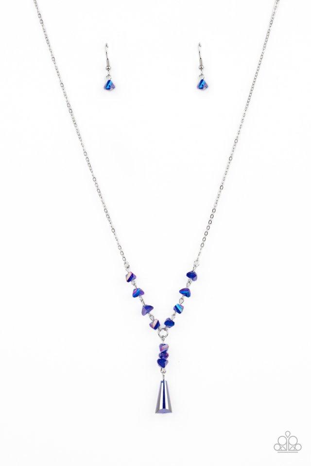 Olympian Oracle Blue Necklace - Paparazzi - Dare2bdazzlin N Jewelry