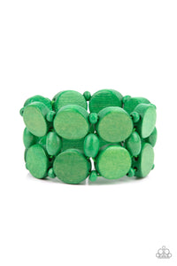 Beach Bravado - Green Bracelet - Paparazzi - Dare2bdazzlin N Jewelry