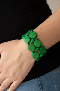 Beach Bravado - Green Bracelet - Paparazzi - Dare2bdazzlin N Jewelry