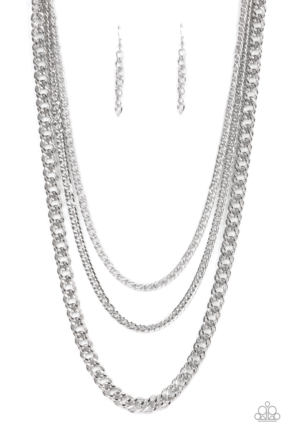 Chain of Champions - Silver Necklace - Paparazzi - Dare2bdazzlin N Jewelry