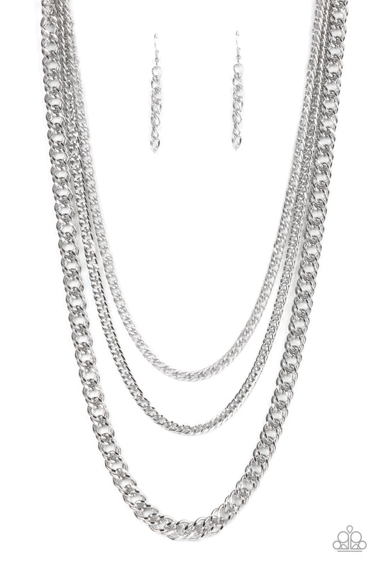 Chain of Champions - Silver Necklace - Paparazzi - Dare2bdazzlin N Jewelry