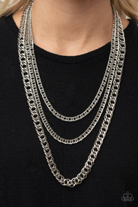 Chain of Champions - Silver Necklace - Paparazzi - Dare2bdazzlin N Jewelry