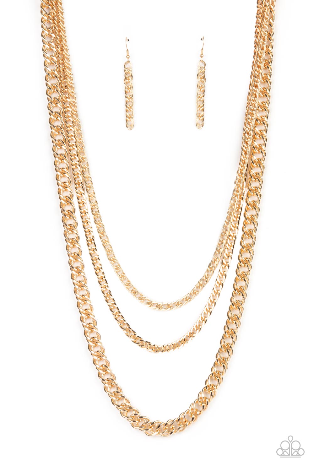 Chain of Champions - Gold Necklace - Paparazzi - Dare2bdazzlin N Jewelry