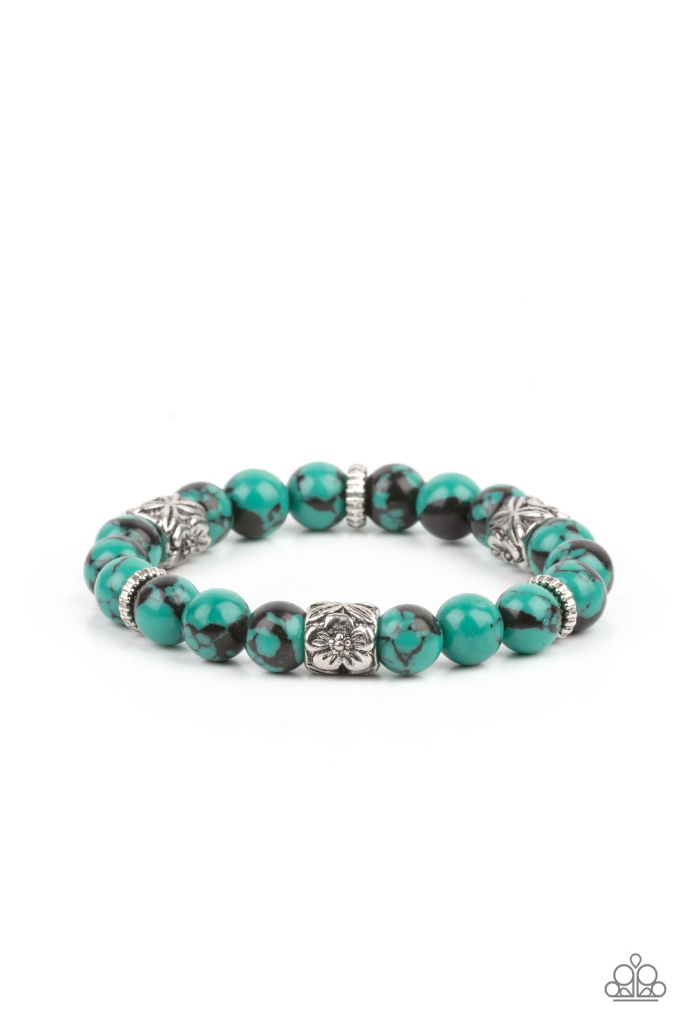 Garden Zen - Green Bracelet - Paparazzi - Dare2bdazzlin N Jewelry