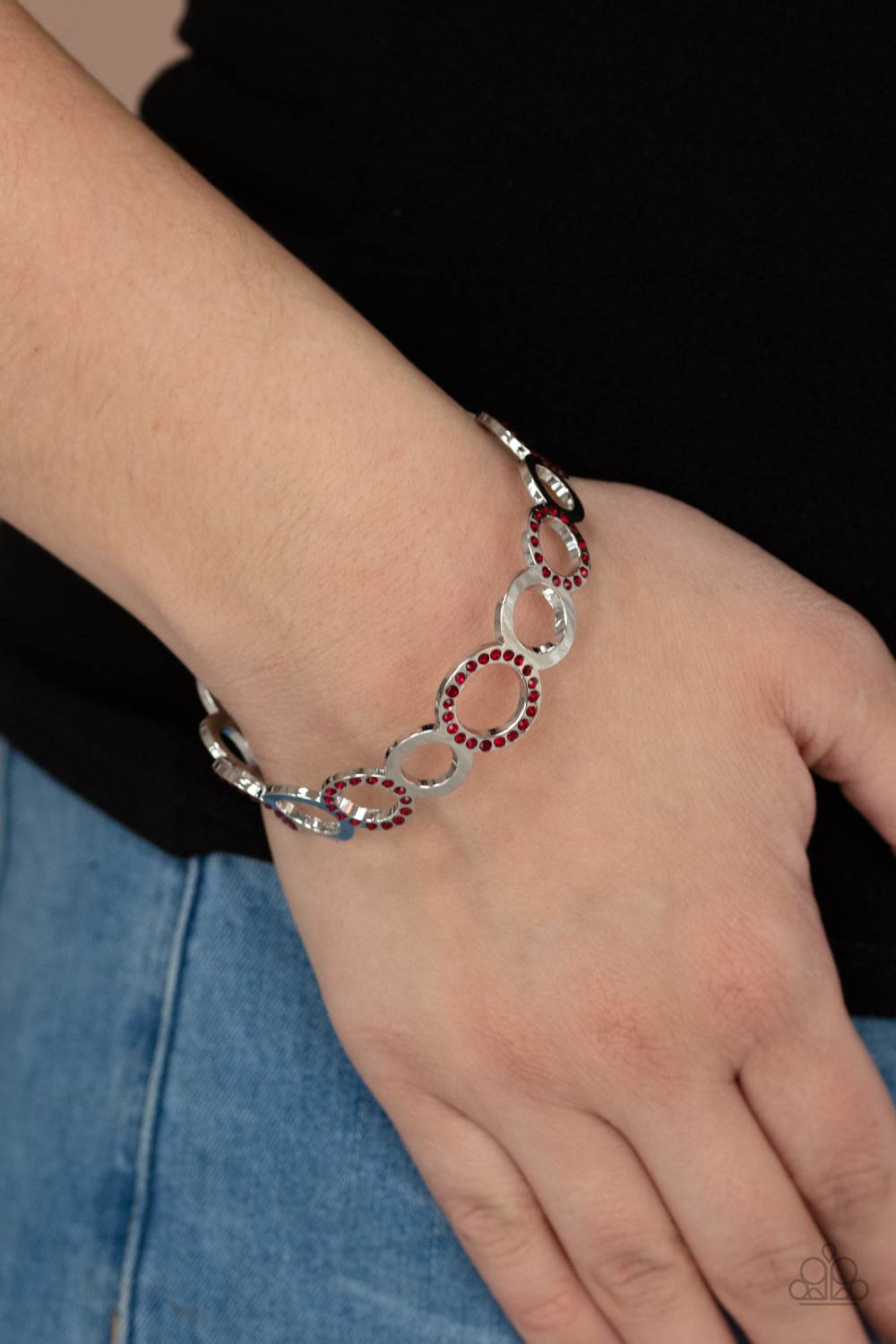 Future, Past, and POLISHED - Red Bracelet - Paparazzi - Dare2bdazzlin N Jewelry