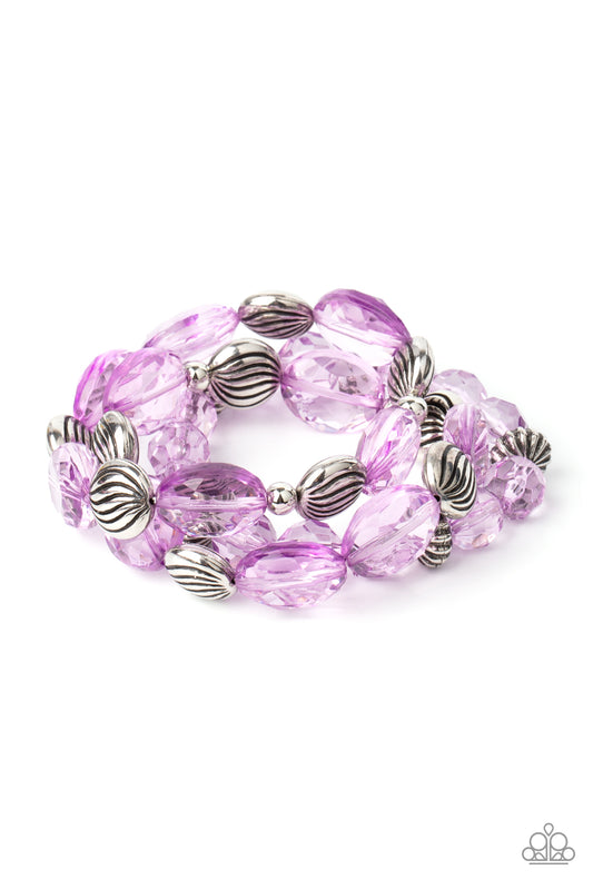 Crystal Charisma - Purple Bracelet - Paparazzi - Dare2bdazzlin N Jewelry