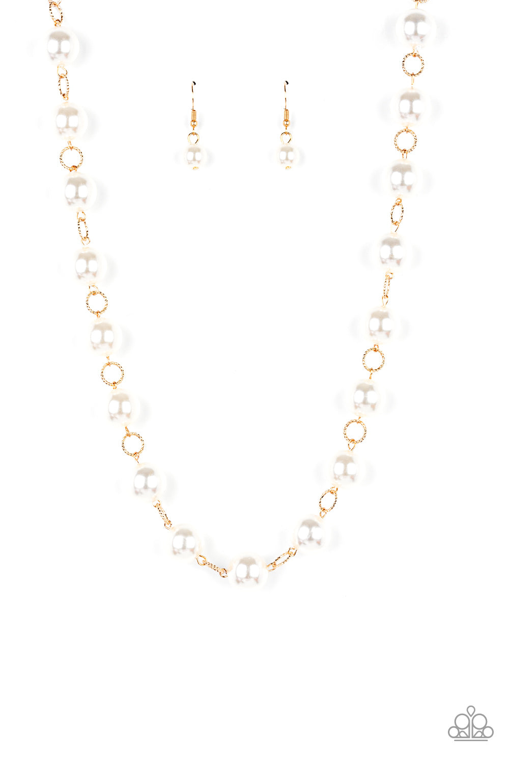 Ensconced in Elegance - Gold Necklace - Paparazzi - Dare2bdazzlin N Jewelry