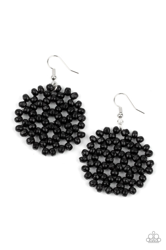 Summer Escapade - Black Earring - Paparazzi - Dare2bdazzlin N Jewelry