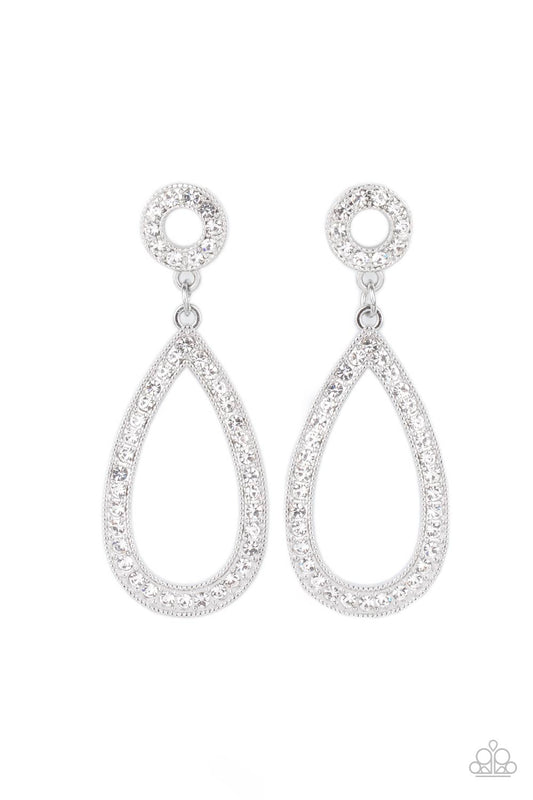 Regal Revival - White Earring - Paparazzi - Dare2bdazzlin N Jewelry