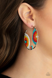 Rainbow Horizons - Multi Earring - Paparazzi - Dare2bdazzlin N Jewelry