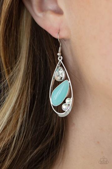Harmonious Harbors Blue Earring - Paparazzi - Dare2bdazzlin N Jewelry