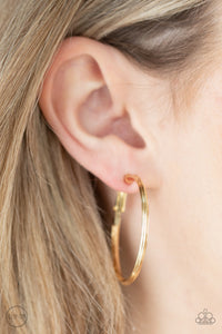 City Classic - Gold Earring - Paparazzi - Dare2bdazzlin N Jewelry