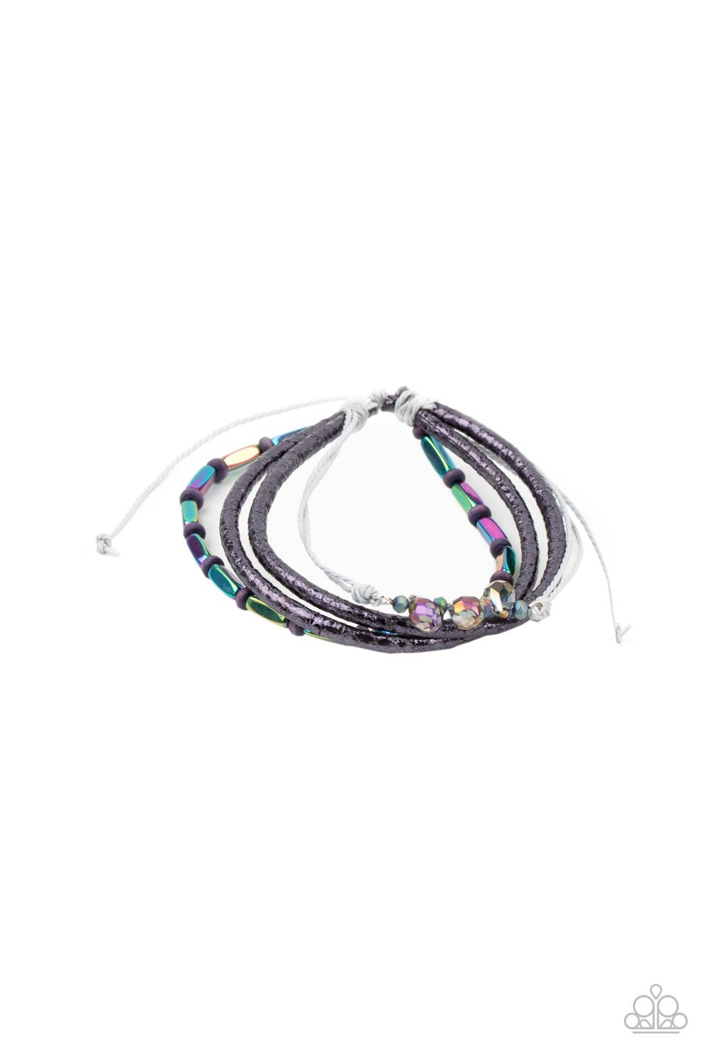Holographic Hike Multi - Urban Bracelet - Paparazzi - Dare2bdazzlin N Jewelry