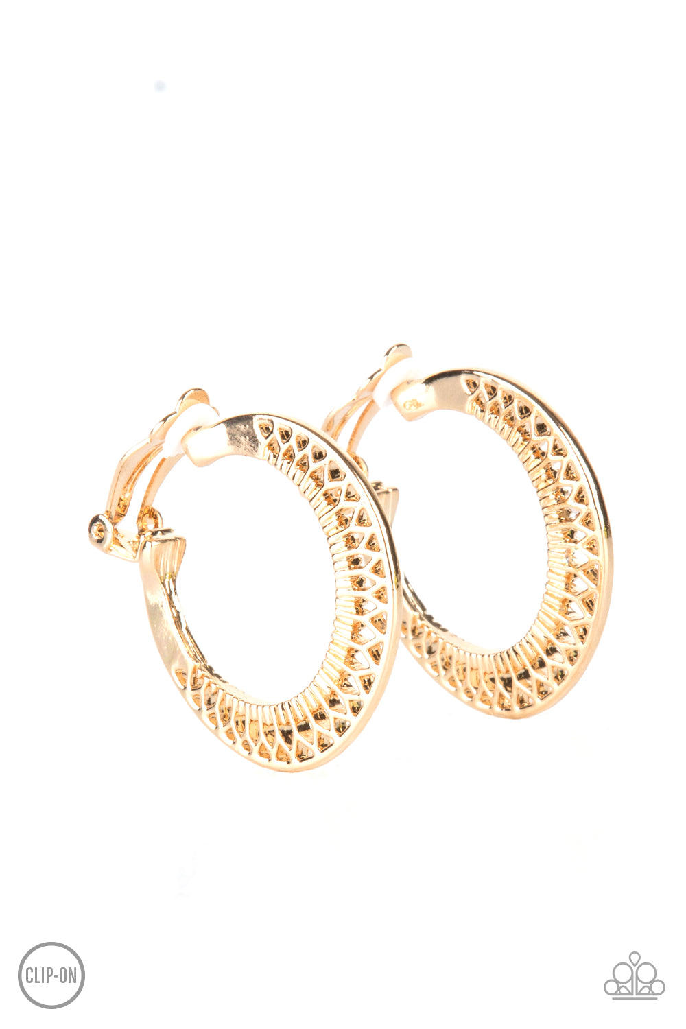 Moon Child Charisma - Gold Earring - Paparazzi - Dare2bdazzlin N Jewelry