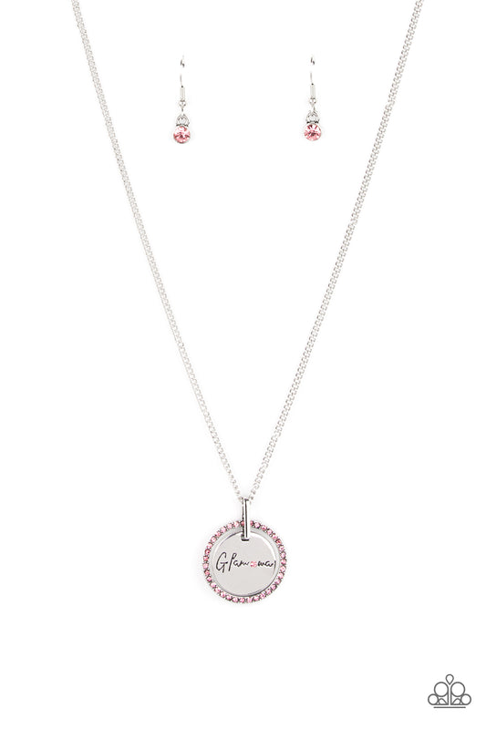 Glam-ma Glamorous - Pink Necklace - Paparazzi - Dare2bdazzlin N Jewelry