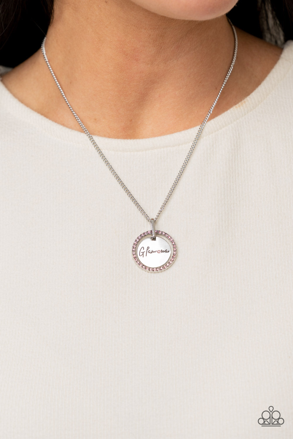 Glam-ma Glamorous - Pink Necklace - Paparazzi - Dare2bdazzlin N Jewelry