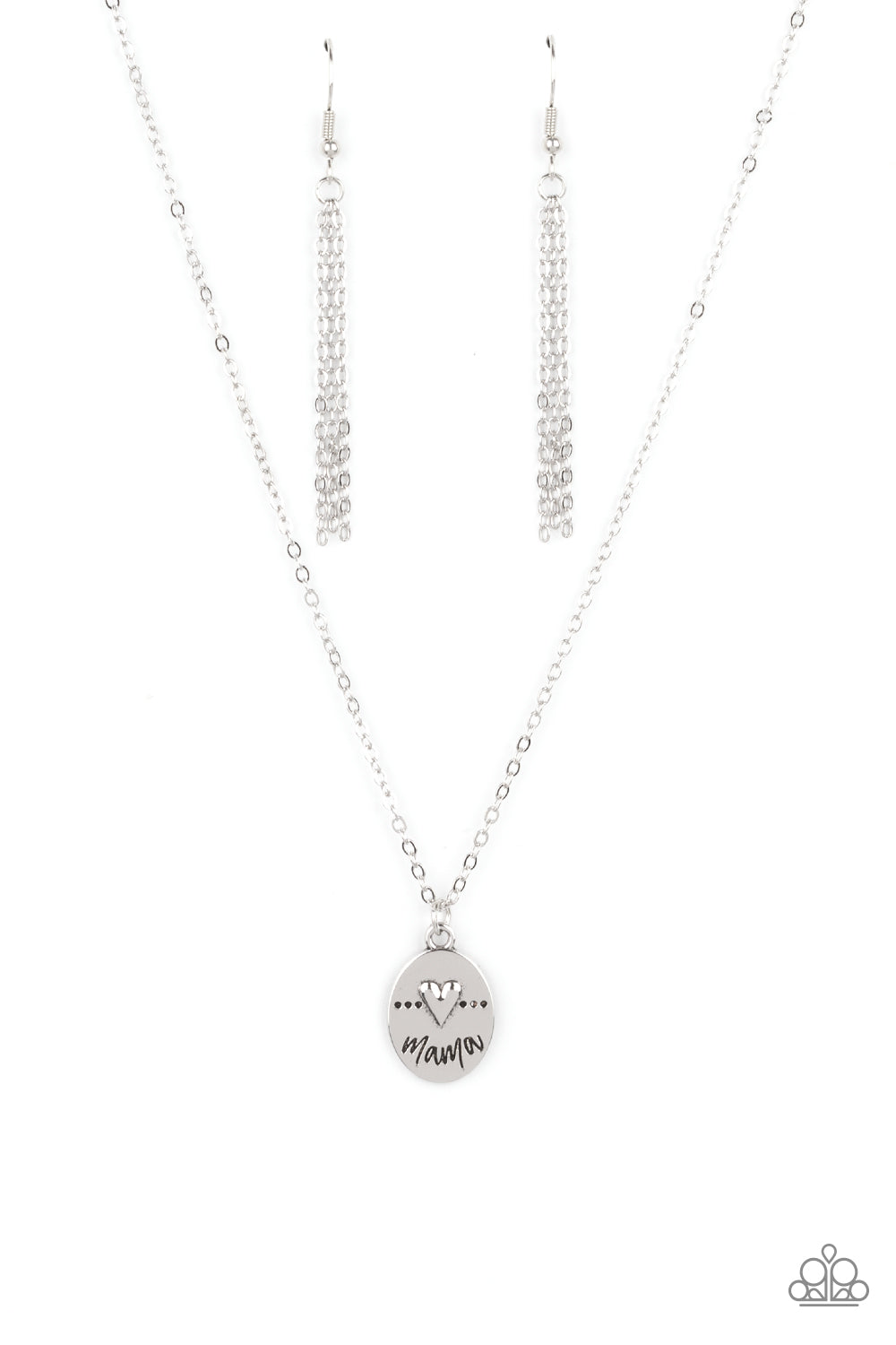 They Call Me Mama - Silver Necklace - Paparazzi - Dare2bdazzlin N Jewelry