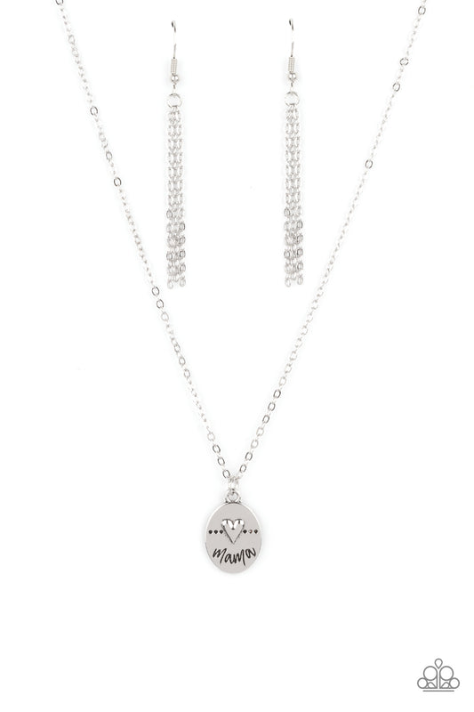 They Call Me Mama - Silver Necklace - Paparazzi - Dare2bdazzlin N Jewelry