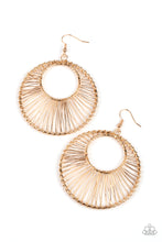 Load image into Gallery viewer, Artisan Applique - Gold Earring - Paparazzi - Dare2bdazzlin N Jewelry
