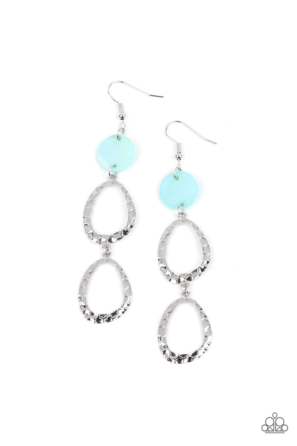 Surfside Shimmer - Blue Earring - Paparazzi - Dare2bdazzlin N Jewelry