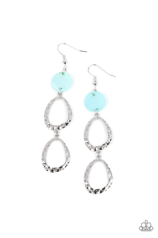 Surfside Shimmer - Blue Earring - Paparazzi - Dare2bdazzlin N Jewelry