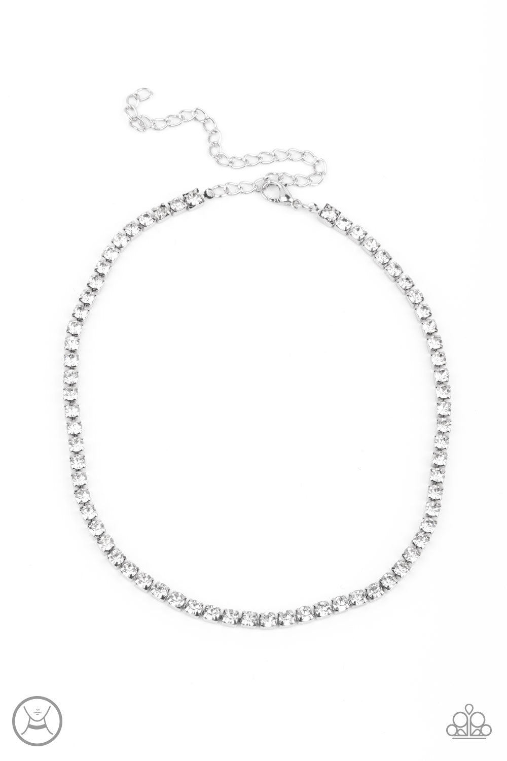 Starlight Radiance - White Choker - Paparazzi - Dare2bdazzlin N Jewelry