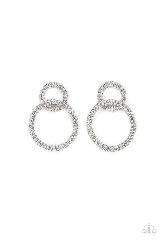 Intensely Icy - Black Earring - Paparazzi - Dare2bdazzlin N Jewelry