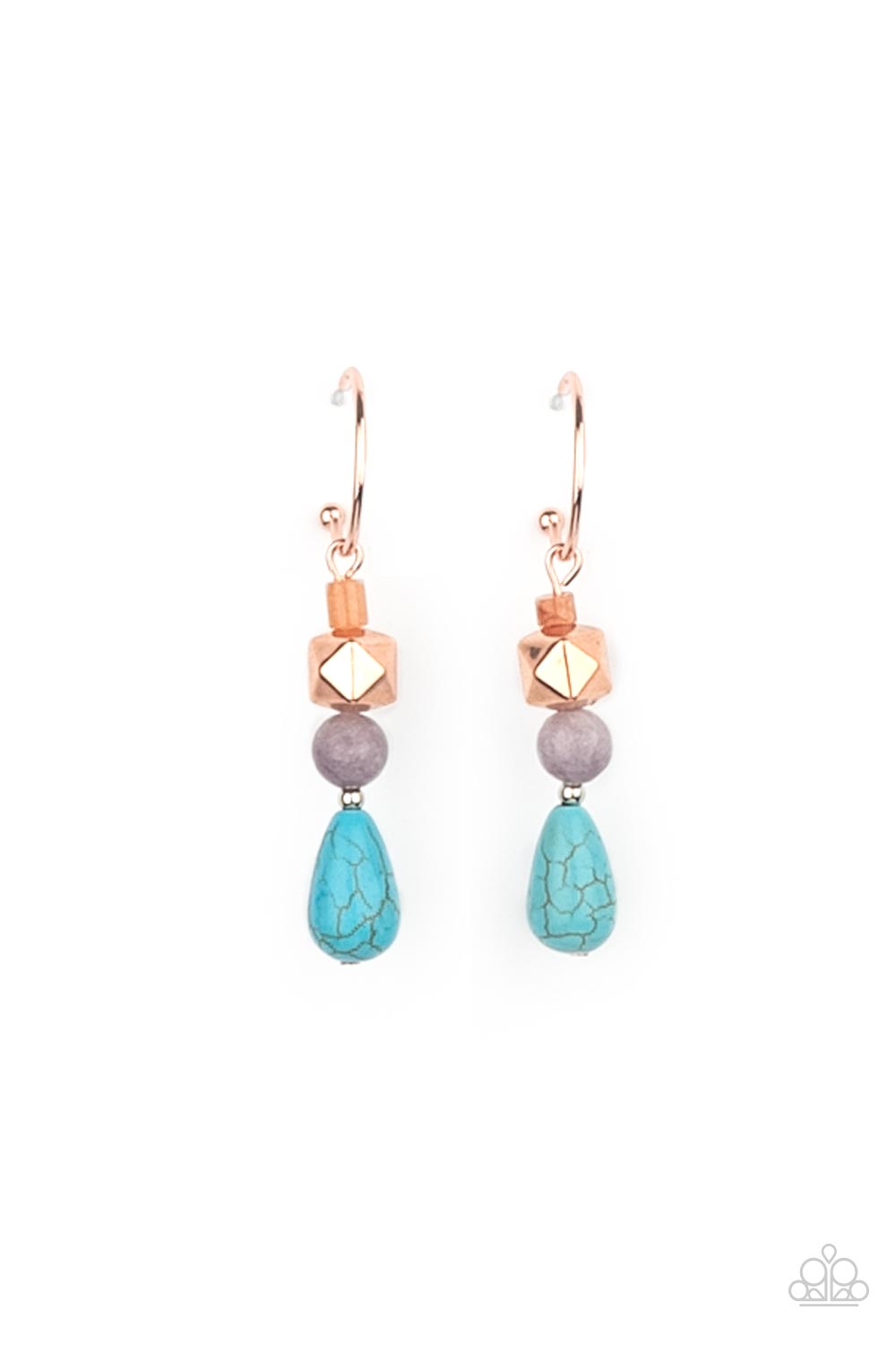 Boulevard Stroll - Copper Earring - Paparazzi - Dare2bdazzlin N Jewelry