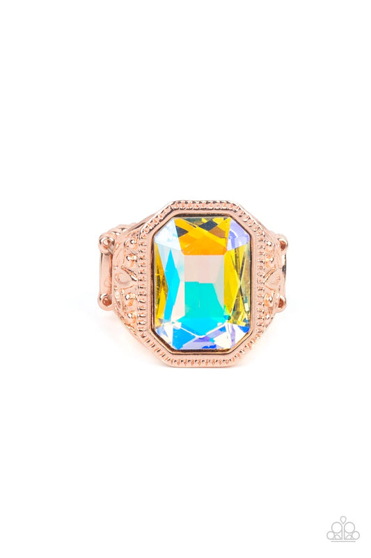 Galaxy Goddess - Rose Gold Ring - Paparazzi - Dare2bdazzlin N Jewelry