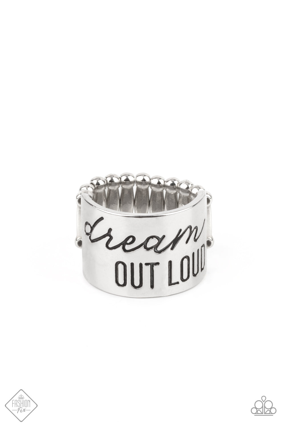 Dream Louder Silver Ring - Paparazzi - Dare2bdazzlin N Jewelry