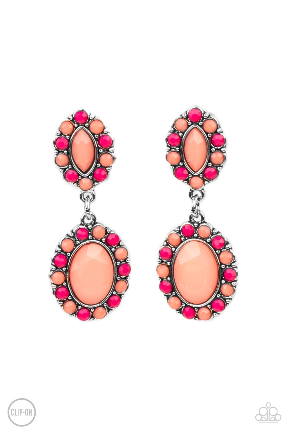 Positively Pampered - Orange  Earring - Paparazzi - Dare2bdazzlin N Jewelry