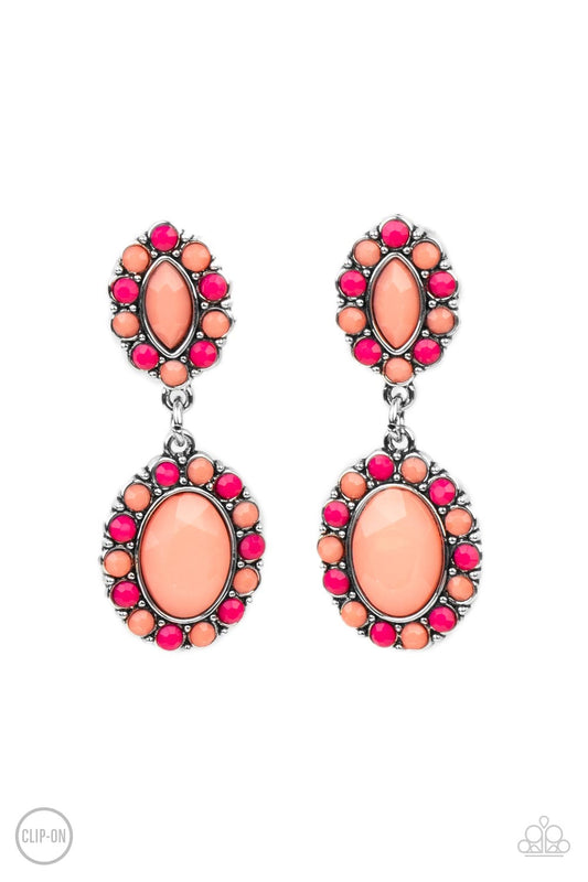 Positively Pampered - Orange  Earring - Paparazzi - Dare2bdazzlin N Jewelry