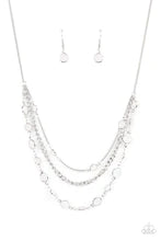 Goddess Getaway White Necklace - Paparazzi - Dare2bdazzlin N Jewelry